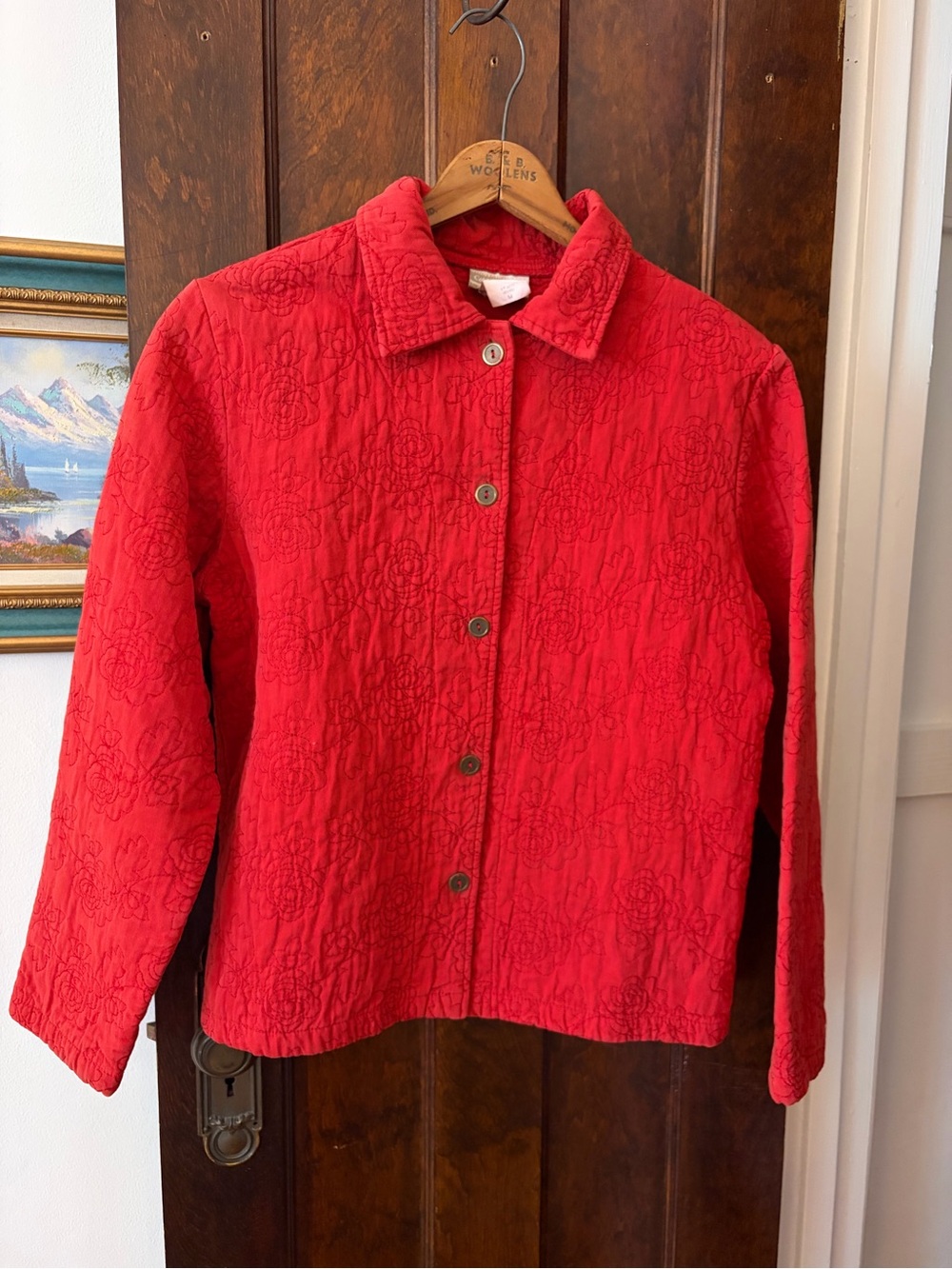 Vintage 100% Cotton Embroidered Jacket